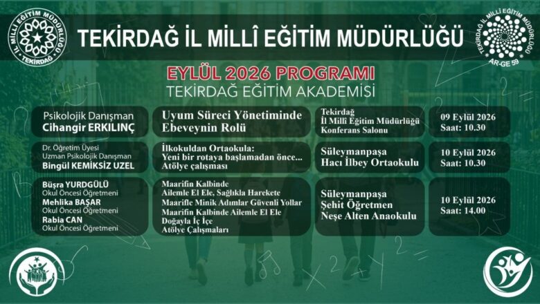 Eylül Ayı Etkinlikleri